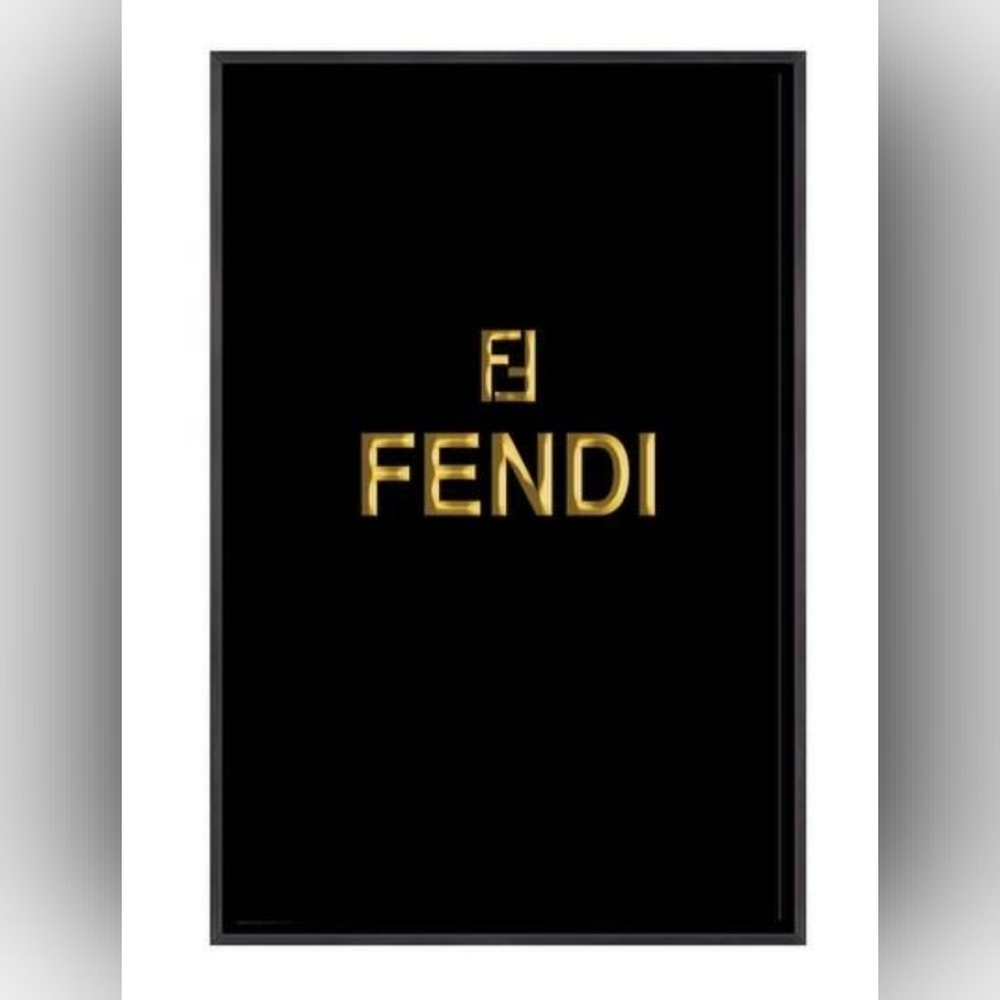 Fendi 8 1/2"x11" Framed Wall Art